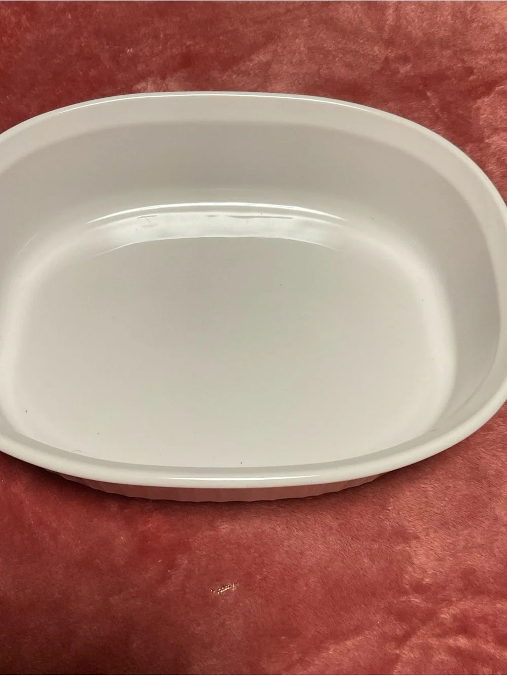 Corningware White Oval Ceramic Casserole Dish